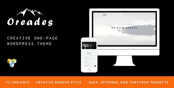 Oreades 1.4.0 – Creative One-Page WordPress Theme