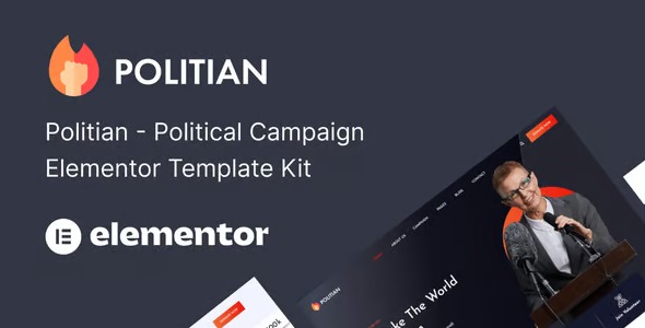 Politian 20250416 – Political Campaign & Elections Elementor Template Kit