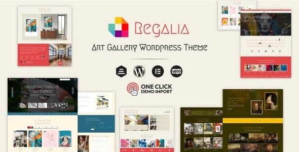 Regalia 1.0.7 – Artist Portfolio, Art Gallery Theme