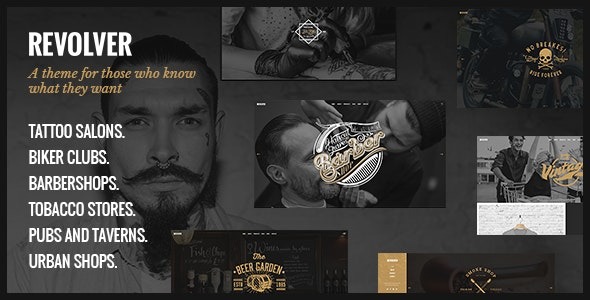 Revolver 1.9 – Tattoo Studio and Barbershop Theme
