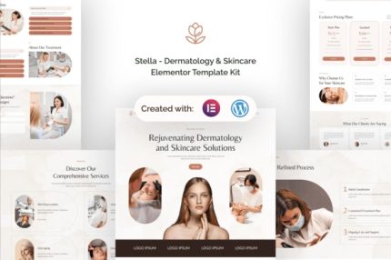Stella - Dermatology & Skincare Elementor Template Kits