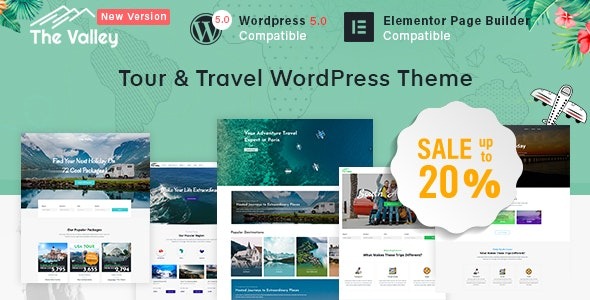 Valley 2.7.11 – Tour & Travel Agency WordPress Theme