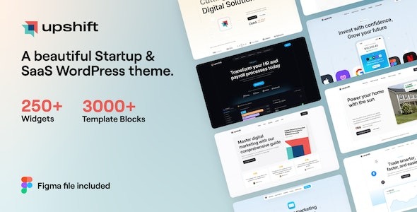 Upshift 1.0.1 – Startup & SaaS WordPress Theme
