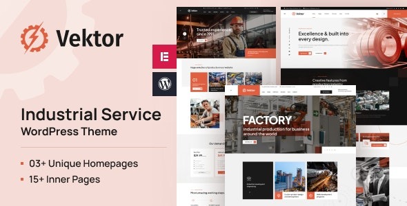 Vektor 1.0.5 – Industrial Service WordPress Theme