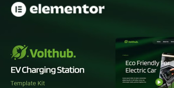 Volthub - EV Charging Station Elementor Template Kit