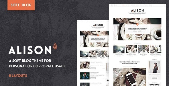 Anne Alison 1.2.0 – Soft Personal Blog Theme