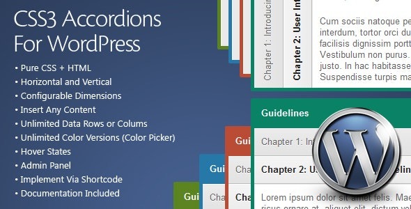 CSS3 Accordions for WordPress 3.1