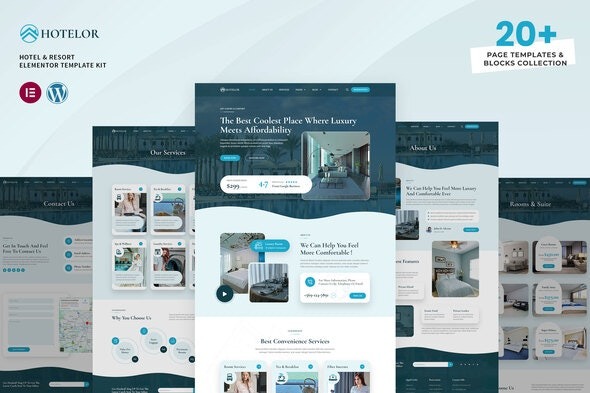 Hotelor 1.0 – Hotel & Resort Elementor Pro Template Kit