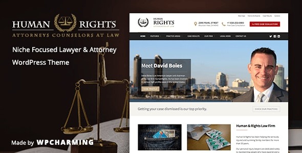 HumanRights 1.1.7 – Lawyer and Attorney WordPress Theme