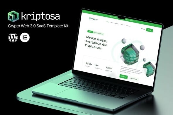 Kriptosa 1.0 – Web3 SaaS Elementor Template Kit