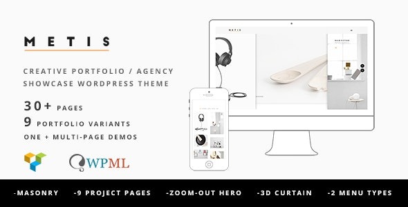 Metis 1.4.4 – Portfolio / Agency WordPress Theme