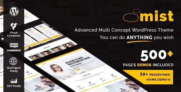 Mist 1.4.1 – Advanced Multi-Concept WordPress Theme