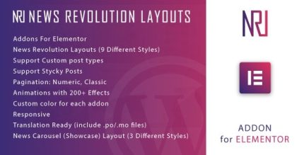 News Revolution Layouts for Elementor