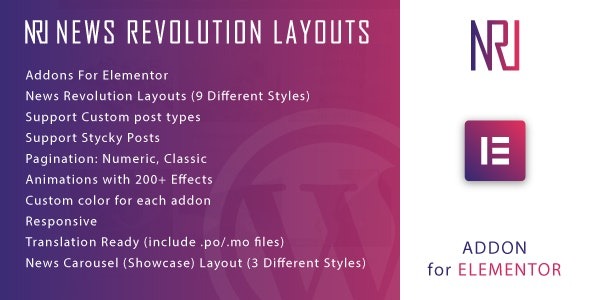News Revolution Layouts for Elementor 1.0