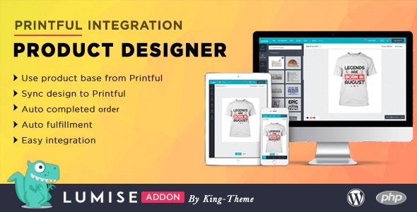 Printful Integration 2.0 – Addon for Lumise Product Designer