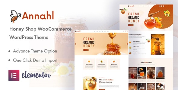 Annahl 1.0.4 – Organic & Honey Shop WordPress Theme
