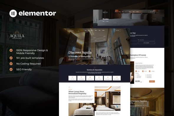 Aquila 1.0 – Luxury Hotel & Resort Elementor Template