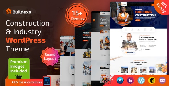 Blxo 1.0.3 – Construction WordPress Theme