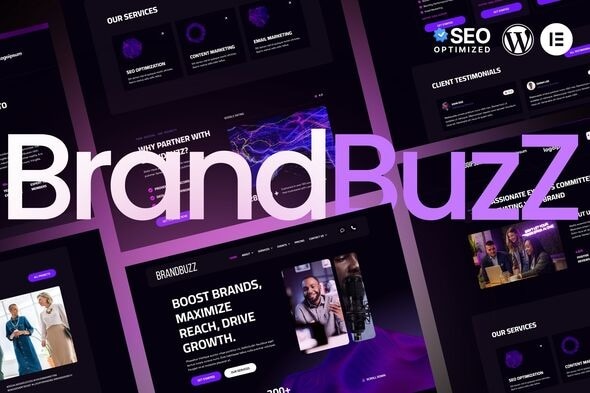 BrandBuzz  – Digital Agency Elementor Kit