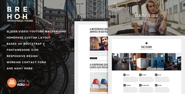 Brehoh 1.2 – Responsive One Page Portfolio Theme