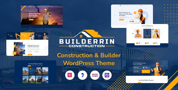 Builderrin 1.0.1 – Construction Building WordPress Theme
