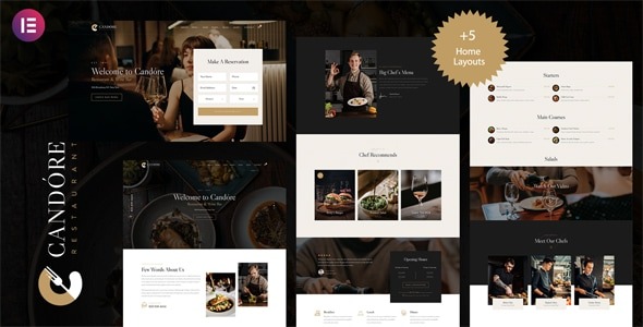 Candore 1.8.7 – Elementor Restaurant & Wine Bar WordPress Theme