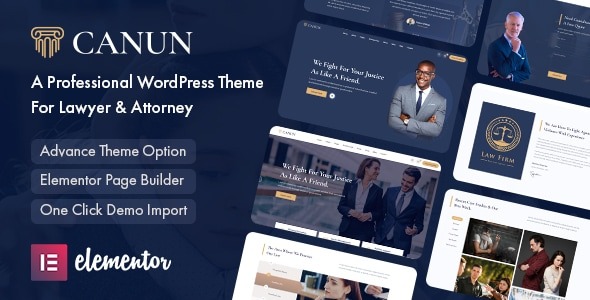 Canun 1.0.8 – Lawyer & Attorney WordPress Theme