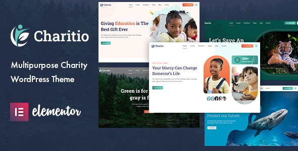 Charitio 1.0.7 – Multipurpose Charity WordPress Theme