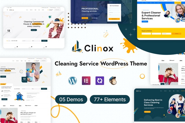 Clinox 1.0.5 – Cleaning Services WordPress Theme