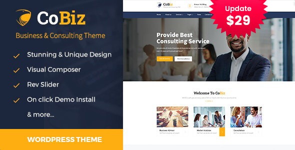 Cobiz 2.1 – Business Consulting and Professional Services WordPress Theme