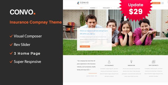 Convo 2.3 – WP Theme for Business And Insurance