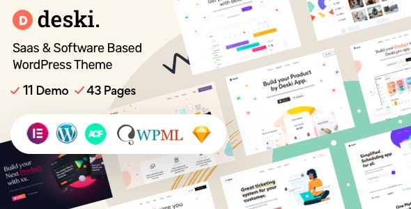 Deski 1.4.1 – Modern Saas & Software landing page WordPress theme