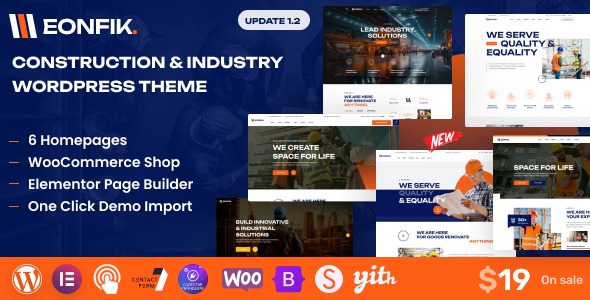 Eonfik 1.2.0 – Construction & industry WordPress Theme