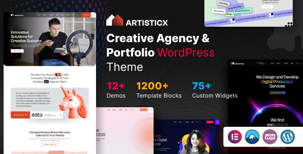 Artisticx 1.0 – Creative Agency WordPress Theme