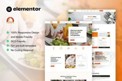Feastora - Restaurant & Catering Service Elementor Template Kits