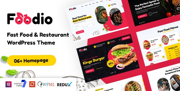 Foodio 1.0.1 – Fast Food Restaurant WordPress Theme