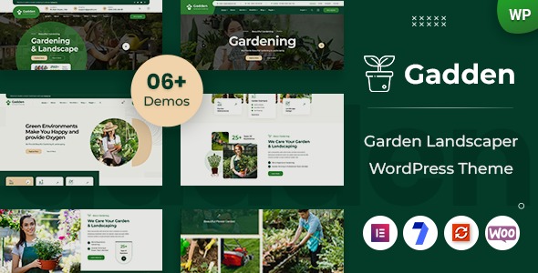 Gadden 1.0.1 – Garden Landscaper WordPress Theme