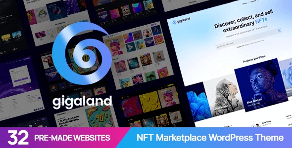 Gigaland 2.2.2 – NFT Marketplace WordPress Theme