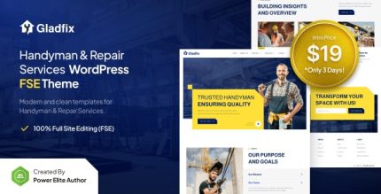 Gladfix - Handyman & Repair Services WordPress Theme