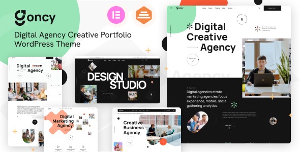 Goncy 1.0.2 – Digital Agency & Creative Portfolio WordPress Elementor