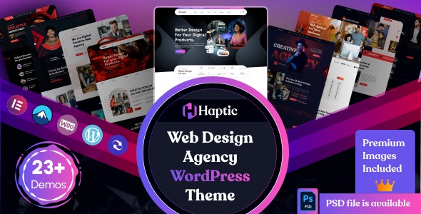 Haptic 1.8.7 – Web Design Agency WordPress Theme