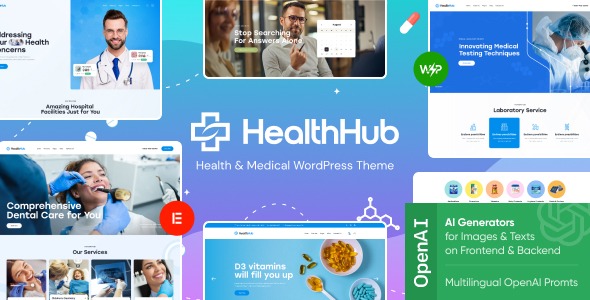 HealthHub 1.10.0 – Health & Medical WordPress Theme
