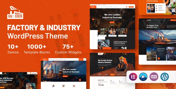 Indsro 1.0.1 – Factory & Industry WordPress Theme