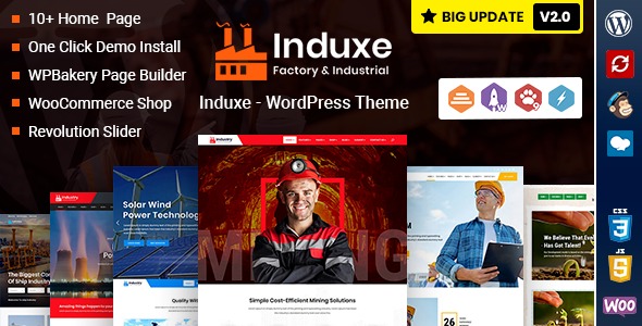 Induxe 2.6 – Industry & Manufacturing WordPress Theme