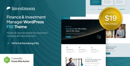 Investmoon - Finance & Investment Manager FSE WordPress Theme