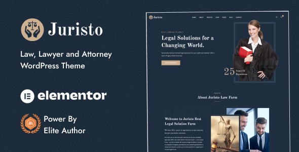 Juristo 1.0.1 – Lawyer & Attorney WordPress Theme