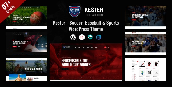 Kester 1.2.2 – Soccer Club & Sports News WordPress Theme