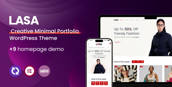 Lasa 1.1.10 – Creative Minimal WooCommerce WordPress Theme