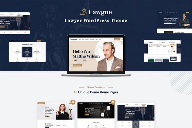 Lawgne 1.0.9 – Law & Lawyer WordPress Theme