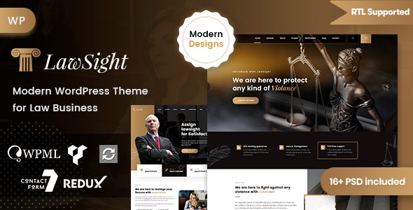 Lawsight 1.1.8 – Law & Lawyer WordPress